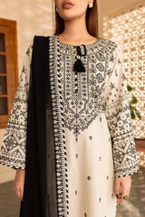 BATIK - 3PC DHANAK EMBROIDERED SHIRT WITH CHIFFON EMBROIDERED DUPATTA AND TROUSER - HZG2170