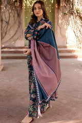 BAROQUE - 3PC KHADDAR PRINTED SHIRT WITH KHADDAR PRINTED DUPATTA AND TROUSER - HZU2557