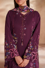 IZNIK - 3PC LAWN EMBROIDERED SHIRT WITH KHADDI NET EMBROIDERED DUPATTA AND TROUSER - HZG2804