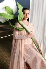 AZURE - 3PC LAWN EMBROIDERED SHIRT WITH CHIFFON EMBROIDERED DUPATTA AND TROUSER - HZG2849