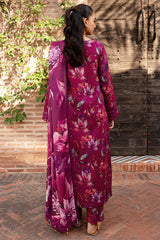 BAROQUE - 3PC KHADDAR PRINTED SHIRT WITH KHADDAR PRINTED DUPATTA AND TROUSER - HZU2553