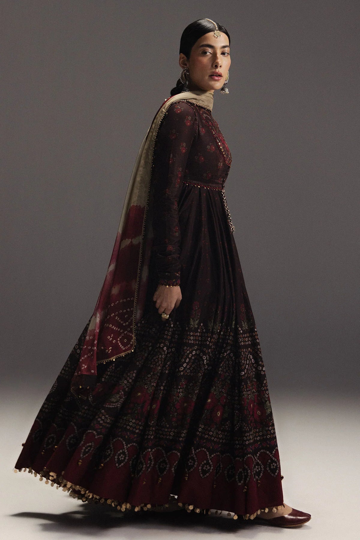 ZARA SHAHJAHAN - 3PC LAWN PRINTED FROCK WITH SILK PRINTED DUPATTA AND TROUSER - HZG2940