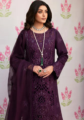 MAHNUR - 3PC LAWN EMBROIDERED SHIRT WITH KHADI NET EMBROIDERED DUPATTA AND TROUSER - HZG2632