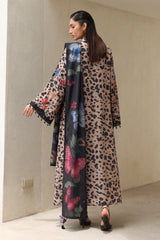 BAROQUE - 3PC KARANDI PRINTED SHIRT WITH KARANDI PRINTED SHAWL AND TROUSER - HZG3140