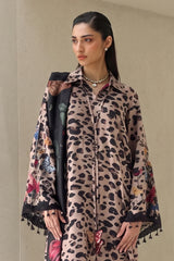 BAROQUE - 3PC KARANDI PRINTED SHIRT WITH KARANDI PRINTED SHAWL AND TROUSER - HZG3140