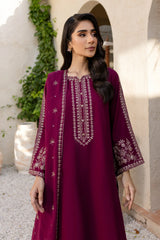 BATIK - 3PC LAWN EMBROIDERED SHIRT WITH CHIFFON EMBROIDERED DUPATTA AND TROUSER - HZG2161