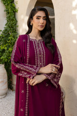 BATIK - 3PC LAWN EMBROIDERED SHIRT WITH CHIFFON EMBROIDERED DUPATTA AND TROUSER - HZG2161
