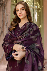 BAROQUE - 3PC KHADDAR PRINTED SHIRT WITH KHADDAR PRINTED DUPATTA AND TROUSER - HZU2558