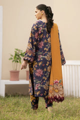 BAROQUE - 3PC KHADDAR PRINTED SHIRT WITH KHADDAR PRINTED DUPATTA AND TROUSER - HZU2504