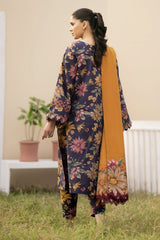 BAROQUE - 3PC KHADDAR PRINTED SHIRT WITH PRINTED DUPATTA AND TROUSER - HZG1449