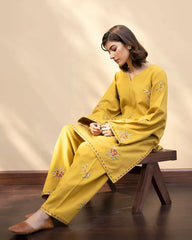 BATIK - 2PC LAWN EMBROIDERED SHIRT AND EMBROIDERED TROUSER - HZG2218