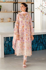 BAROQUE - 3PC LAWN PRINTED SHIRT WITH SILK PRINTED DUPATTA AND TROUSER - HZG2920