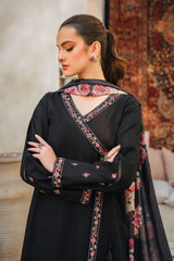 ZIVA - 3PC LAWN EMBROIDERED SHIRT WITH MANAAR PRINTED DUPATTA AND TROUSER - HZG2089