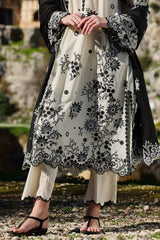 IMAGE - 3PC LAWN EMBROIDERED SHIRT WITH CHIFFON EMBROIDERED DUPATTA AND TROUSER - HZG2167