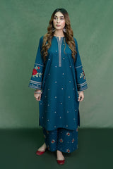 URGE - 2PC LAWN EMBROIDERED SHIRT WITH LAWN EMBROIDERED TROUSER - HZG1848