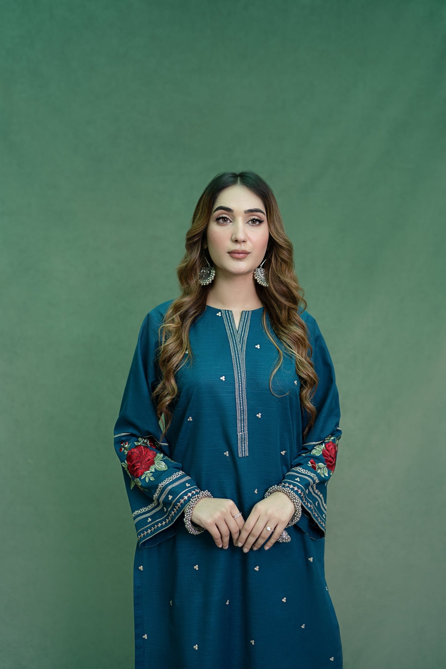 URGE - 2PC LAWN EMBROIDERED SHIRT WITH LAWN EMBROIDERED TROUSER - HZG1848