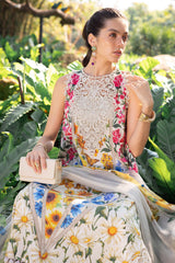 MARIA.B - 3PC LAWN PRINTED SHIRT WITH SILK PRINTED DUPATTA AND TROUSER - HZG2925