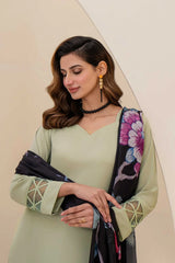 NATASHA KAMAL - 3PC LAWN SHIRT WITH CHIFFON SILK PRINTED DUPATTA AND TROUSER - HZG1574