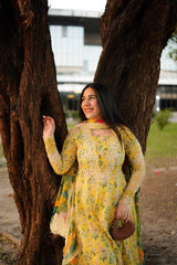 ANEELAS - 3PC LAWN PRINTED SHIRT WITH SILK PRINTED DUPATTA AND TROUSER - HZG2978