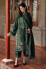KANWAL MALIK - 3PC LAWN EMBROIDERED SHIRT WITH KHADI NET EMBROIDERED DUPATTA AND TROUSER - HZG2666