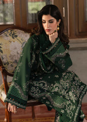 KANWAL MALIK - 3PC LAWN EMBROIDERED SHIRT WITH KHADI NET EMBROIDERED DUPATTA AND TROUSER - HZG2666