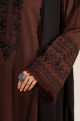 BATIK - 3PC DHANAK EMBROIDERED SHIRT DHANAK EMBROIDERED SHAWL AND TROUSER - HZG3117