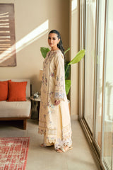 FLORENT - 3PC LAWN EMBROIDERED SHIRT WITH COTTON NET EMBROIDERED DUPATTA AND TROUSER - HZG2199