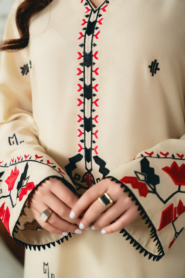 BATIK - 3PC LAWN EMBROIDERED SHIRT WITH CHIFFON DUPATTA AND TROUSER - HZG2116