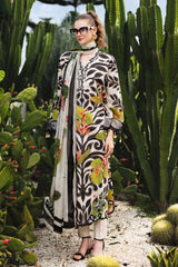 MARIA.B - 3PC LAWN PRINTED SHIRT WITH SILK PRINTED DUPATTA AND TROUSER - HZG2973
