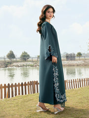 IZEL - 3PC LAWN EMBROIDERED SHIRT WITH KHADDI NET EMBROIDERED DUPATTA AND TROUSER - HZG2798