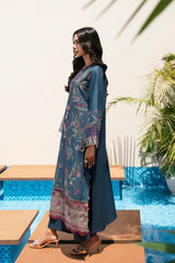 ETHNC - 3PC LAWN EMBROIDERED SHIRT WITH MANAAR PRINTED DUPATTA AND TROUSER - HZG2996