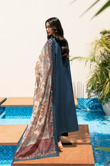 ETHNC - 3PC LAWN EMBROIDERED SHIRT WITH MANAAR PRINTED DUPATTA AND TROUSER - HZG2996