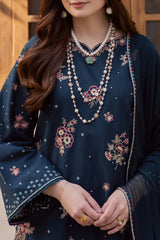 BATIK - 3PC LAWN EMBROIDERED SHIRT WITH CHIFFON EMBROIDERED DUPATTA AND TROUSER - HZG2956