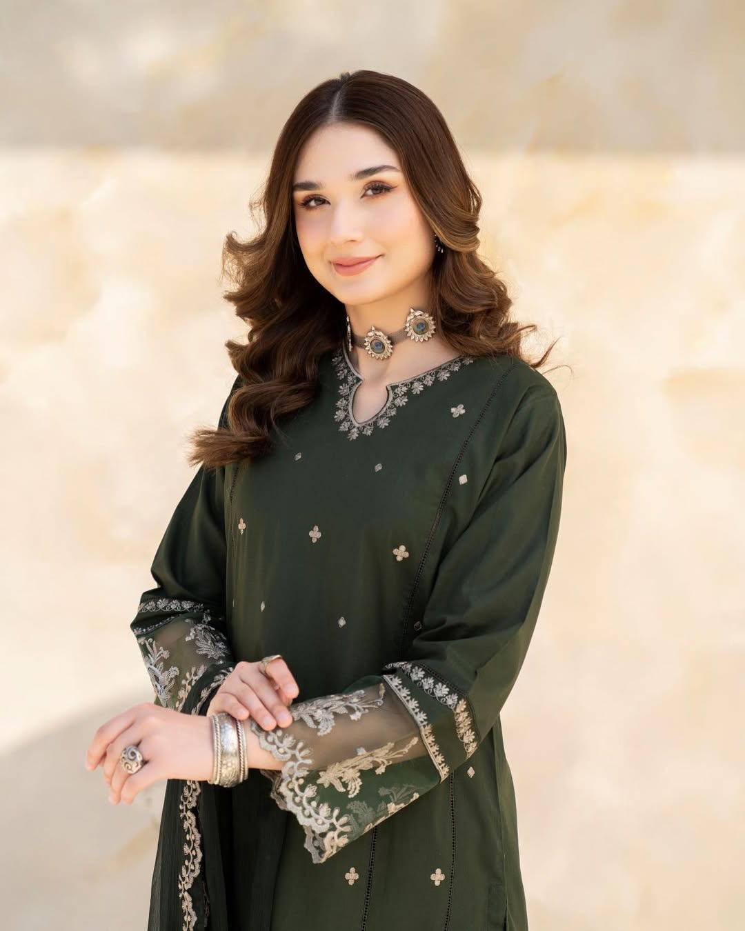LAZULI - 3PC LAWN EMBROIDERED SHIRT WITH CHIFFON EMBROIDERED DUPATTA AND TROUSER - HZG2106
