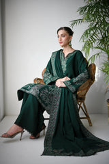 ASIM JOFA - 3PC LAWN EMBROIDERED SHIRT WITH LAWN EMBROIDERED DUPATTA AND TROUSER - HZG2700