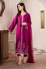 BATIK - 3PC LAWN EMBROIDERED SHIRT WITH CHIFFON DUPATTA AND TROUSER - HZG2080