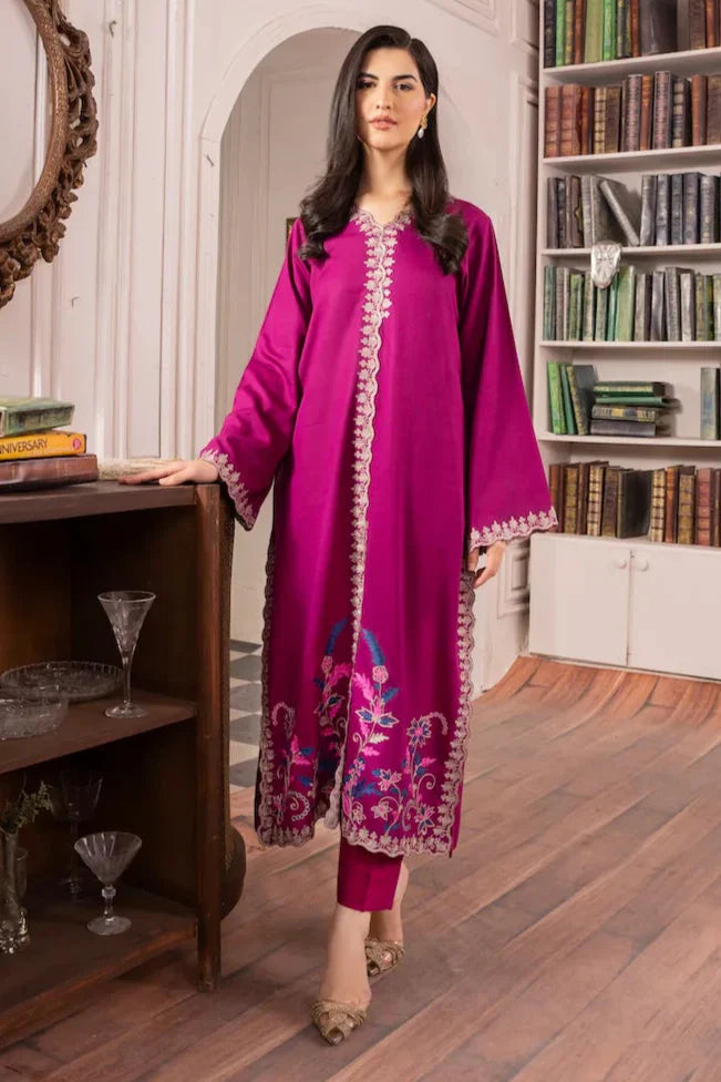 BATIK - 3PC LAWN EMBROIDERED SHIRT WITH CHIFFON DUPATTA AND TROUSER - HZG2080