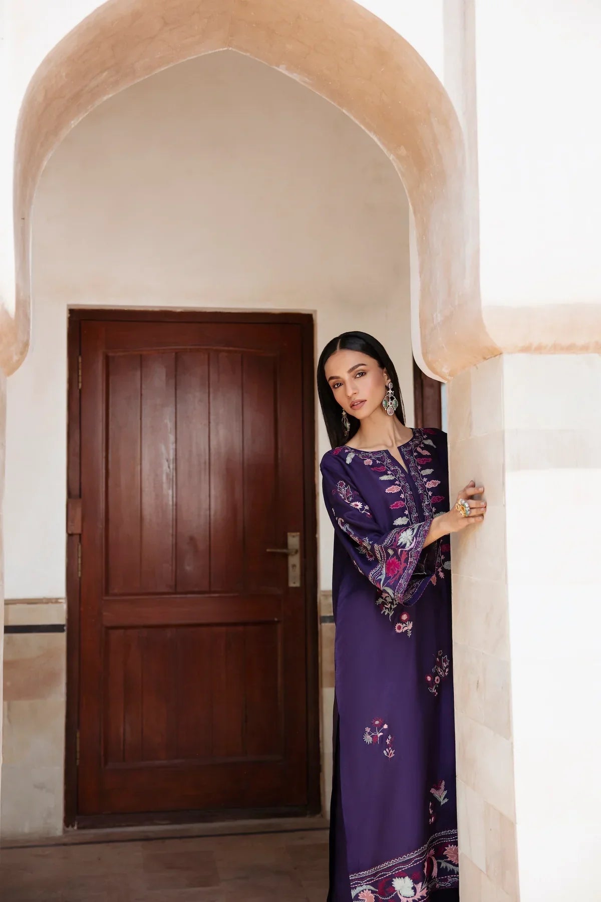 BATIK - 2PC DHANAK EMBROIDERED SHIRT AND TROUSER - HZG1795
