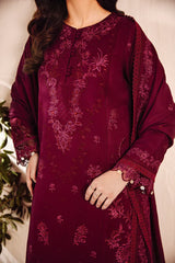 FLORENT - 3PC LAWN EMBROIDERED SHIRT WITH CHIFFON EMBROIDERED DUPATTA AND TROUSER - HZG1974