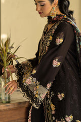 MARYA HUSSAIN - 3PC LAWN EMBROIDERED SHIRT WITH CHIFFON PRINTED DUPATTA AND TROUSER - HZG2667