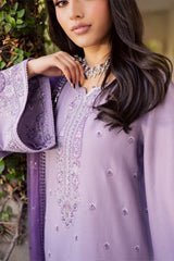 BATIK - 3PC LAWN EMBROIDERED SHIRT WITH KHADDI NET EMBROIDERED DUPATTA AND TROUSER - HZG2795