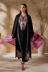 MIRANA - 3PC LAWN EMBROIDERED SHIRT WITH CHIFFON TYE AND DYE DUPATTA AND TROUSER - HZG2705