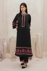 JAZMIN - 2PC DHANAK EMBROIDERED SHIRT AND EMBROIDERED TROUSER - HZG2386