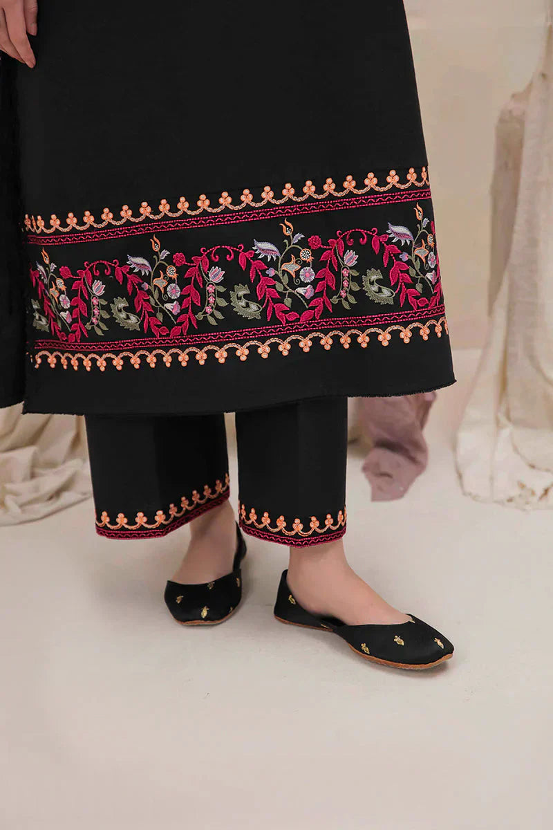 JAZMIN - 2PC DHANAK EMBROIDERED SHIRT AND EMBROIDERED TROUSER - HZG2386