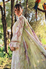 MARIA.B - 3PC LAWN PRINTED SHIRT WITH SILK PRINTED DUPATTA AND TROUSER - HZG2972