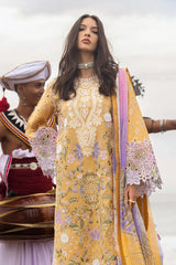 MUSHQ - 3PC LAWN EMBROIDERED SHIRT WITH CHIFFON PRINTED DUPATTA AND TROUSER - HZG2906