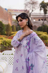 BATIK - 3PC LAWN PRINTED SHIRT WITH SILK PRINTED DUPATTA AND TROUSER - HZG2928