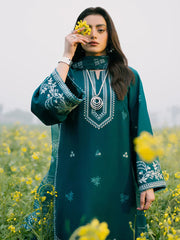 IZEL - 3PC LAWN EMBROIDERED SHIRT WITH CHIFFON PRINTED DUPATTA AND TROUSER - HZG2810