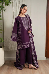 IZNIK - 3PC LAWN EMBROIDERED SHIRT WITH LAWN EMBROIDERED DUPATTA AND TROUSER - HZG2962