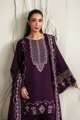 IZNIK - 3PC LAWN EMBROIDERED SHIRT WITH LAWN EMBROIDERED DUPATTA AND TROUSER - HZG2962